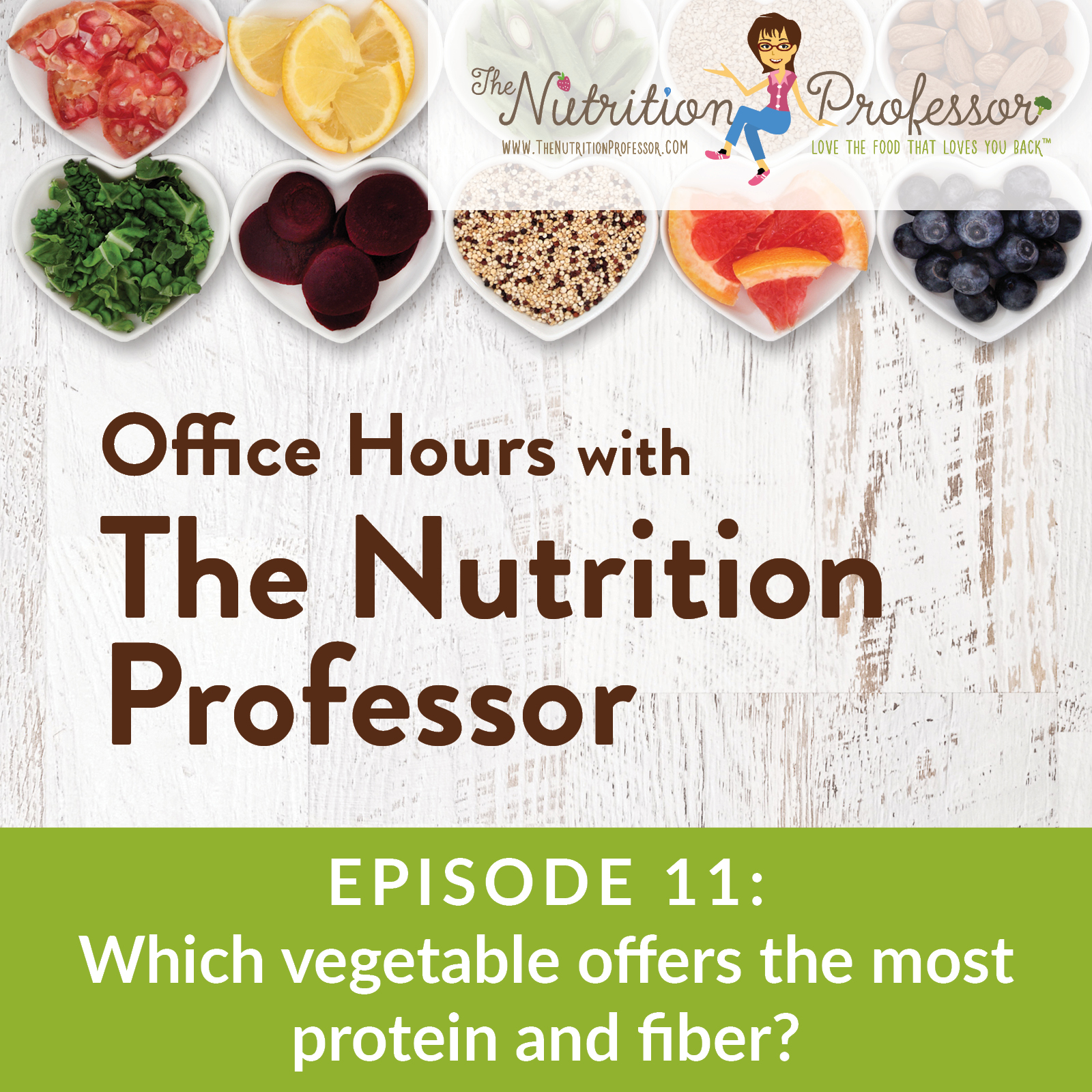 Podcast Episode 11: Trivia time – Which vegetable offers the most protein and fiber?